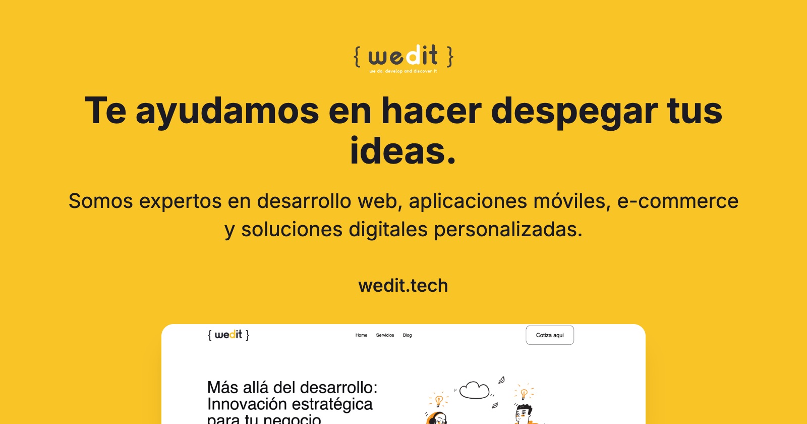 W. Edit App Calculadora de Presupuesto de Software y Proyectos Web | WEDIT