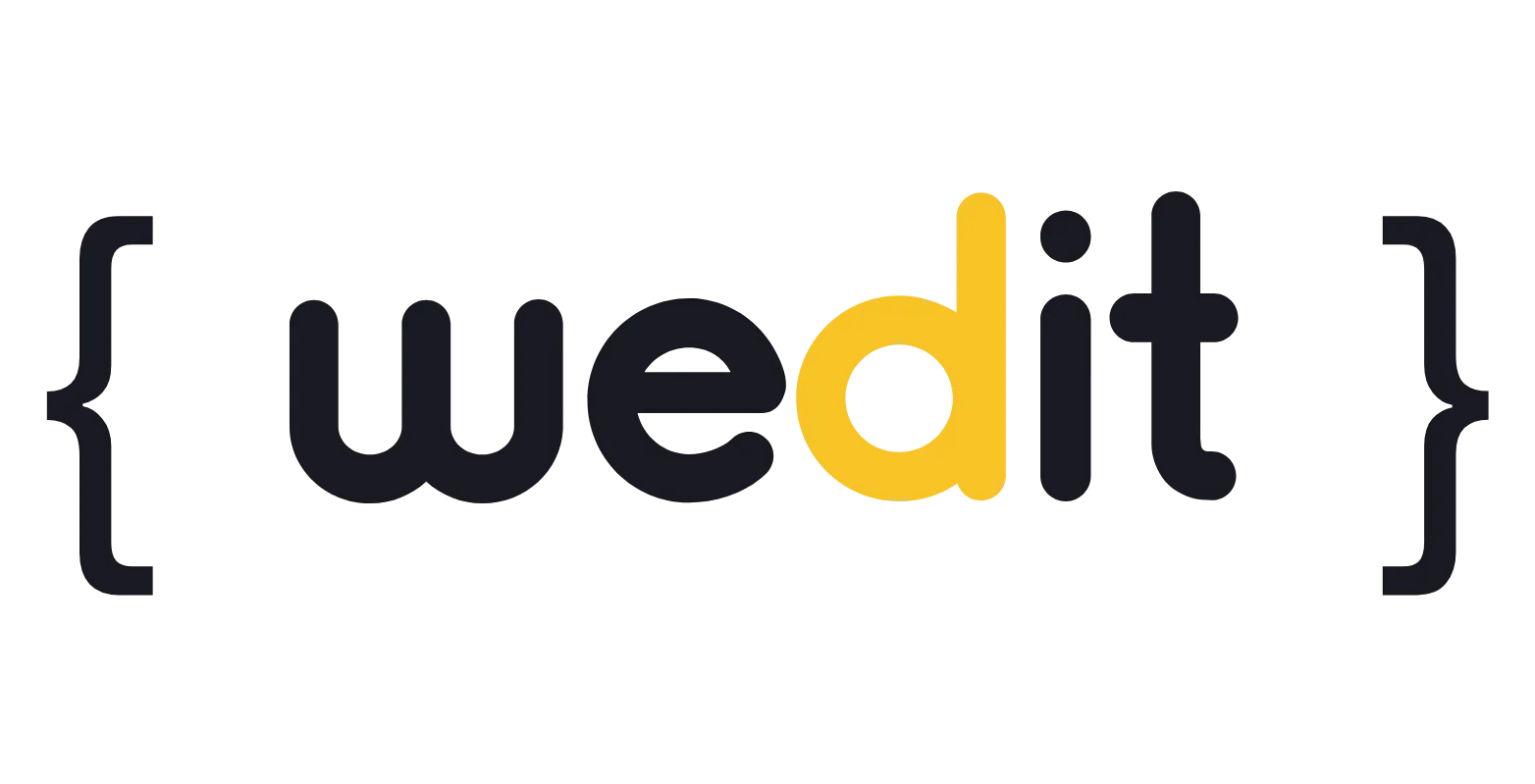 Logo de Wedit, una agencia de desarrollo de software