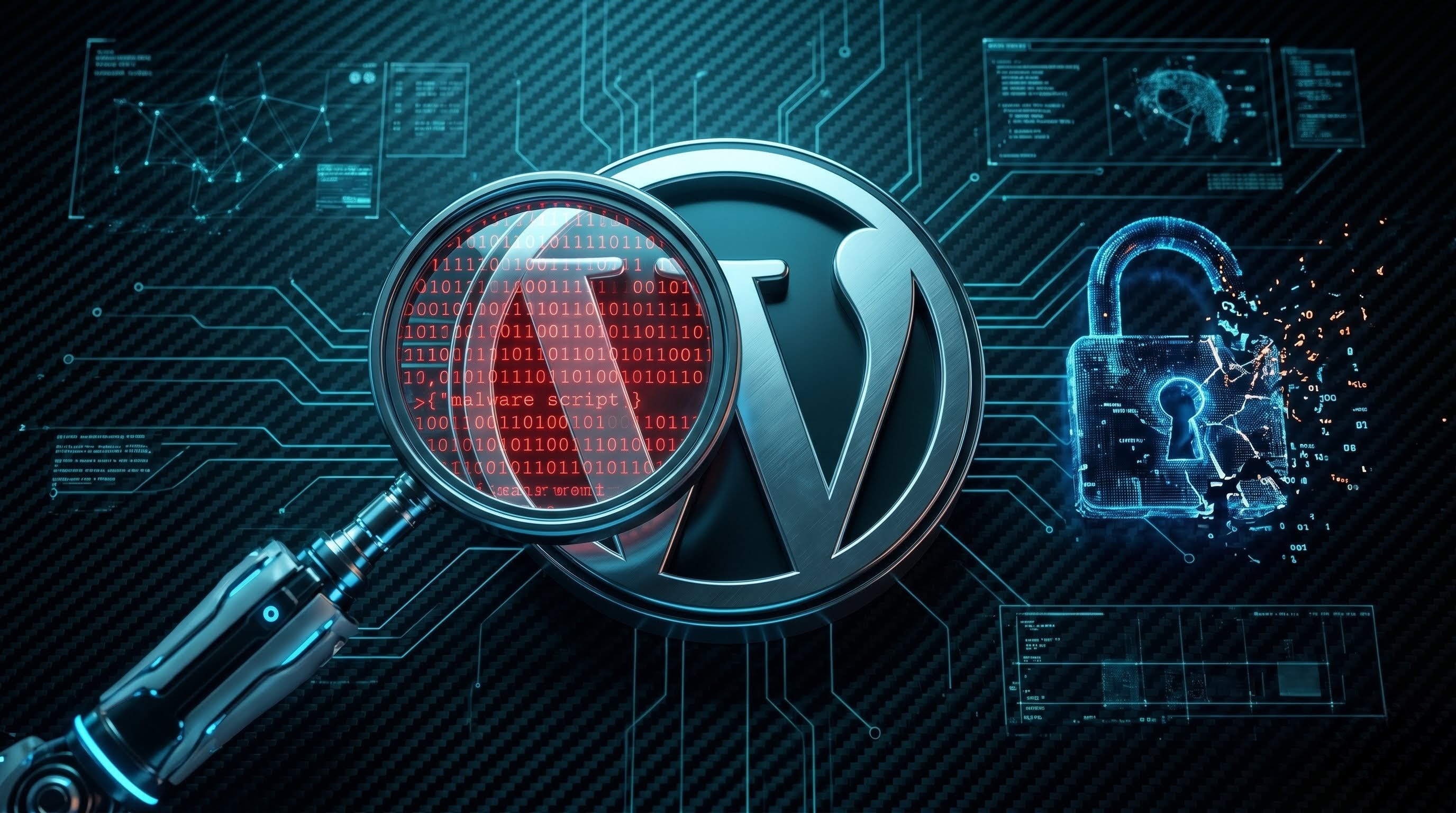 Infografía sobre ataque de cadena de suministro en WordPress 2026 con 30 plugins comprometidos.